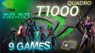 NVIDIA Quadro T1000 test in 9 GAMES   | (2022 - PART 1)