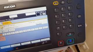 Scanning To Network Folder Ricoh MP C3002 Range