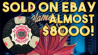 Flamingo Hilton Las Vegas $100 Casino Chip Sells for $7900!