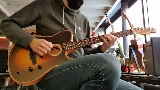 Fender Acoustasonic Player Telecaster RW Shadow Burst - Quick Test