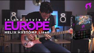 Europe | HELIX HX STOMP Line 6 pack | Guitar presets | Liveplayrock #80s #rock #europe #line6 #helix