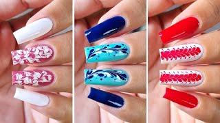 3 Simple naildesigns at Home || Nailart using Safety pin  || Tejasvini valvi