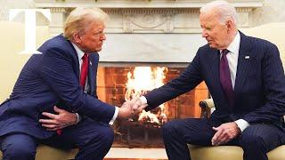 LIVE: Donald Trump meets President Biden in Washington