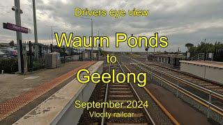 Drivers eye view, Waurn Ponds to Geelong, Sep 2024