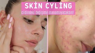 1 HAFTALIK AKŞAM CİLT BAKIM RUTİNİM : Skin Cycling | AYŞE ÇAKAR