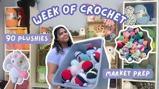 Week of Market Prep  Crocheting ⭐ Chatting ️Packing orders ️