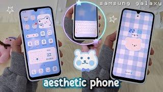 how to make your android phone aesthetic   Samsung Galaxy A15 🩵 setup & customization