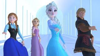 Shut Down | Elsa Anna Kristoff & Rapunzel Dance MMD