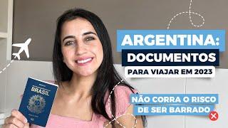 BUENOS AIRES 2024: DOCUMENTOS PARA VIAJAR PARA ARGENTINA | IMIGRAÇÃO | VIAGEM INTERNACIONAL