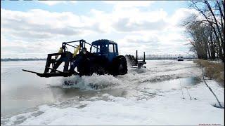 Купил трактор МТЗ-82! Жёсткий перегон по бездорожью за 90 км! Driving a tractor off-road