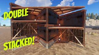 RUST - Floor Stacking Into A DOUBLE BUNKER - Rust Base Building