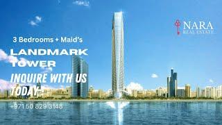 3 Bedrooms + Maids | Balcony | Facilities | City View | Landmark Tower | Corniche | Abu Dhabi