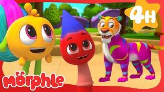 Morphle Paints a Colorful Tiger  | Cartoons for Kids | Mila and Morphle