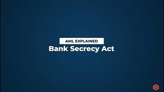 Bank Secrecy Act (BSA) l AML Explained #8