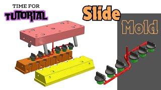 make SLIDE MOLD very easily and quickly - SOLIDWORKS mold