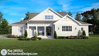 VIRTUAL TOUR | 4-Bedroom Modern Farmhouse Plan 28935JJ | ADHousePlans