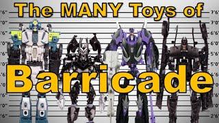 The MANY Toys of Barricade - The Action Figure History of Barricade from Transformers