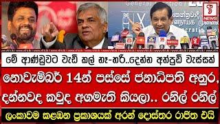 නොවැම්බර් 14න් පස්සේ ජනාධිපති අනුර, දන්නවද කවුද අගමැති කියලා.. රනිල් රනිල්