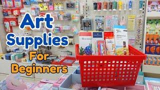 Best Art Supplies for Beginners || Colored Pencils, Watercolor, Art Markers || Art items shopping