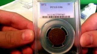 Rare Two Cent Piece Unboxing! 1872 - Coin Collecting #1