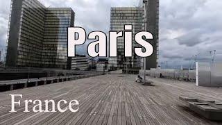 Paris-National Library of France 4k - Driving- French region