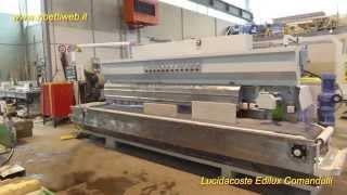 Zibetti - REFURBISHED Straight Edge Polishing Machine FOR SALE Comandulli Edilux cod. ZW096