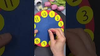 Using cardboard to make clocks for elementary school students, le #craft #viral #art