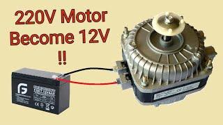 Low Voltage Induction Motor / How to convert a 220V Motor to 12V Motor