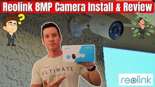 Reolink 8MP RLC-812A POE Outdoor Bullet Camera 2021 Review | 4K