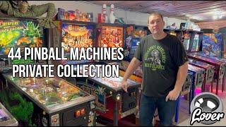 Pinball Lover's 44 Machine Private Collection Stern, Williams, Bally, Dutch, JJP