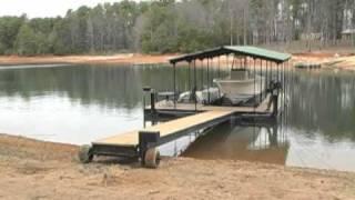 Lazy Ass Dock Mover with electric winches on sandy soil Part 1 (Out)