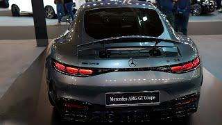 NEW 2025 Mercedes AMG GT 63 Coupe Silver - Exterior and Interior 4K