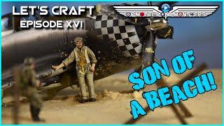 Let's Craft Episode 16  Tamiya 1/48 Crashed P-47D Thunderbolt D-Day Diorama