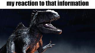 my reaction to that information but it's Jurassic World (Jurassic World Funny Animation short)