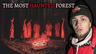 My TERRIFYING Camping Trip in SATANIC Cult Forest - Someone Is At My CAMP! VERY SCARY