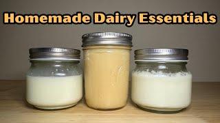 Homemade Essentials: Easy Heavy Cream, Sweetened Condensed Milk & Evaporated Milk