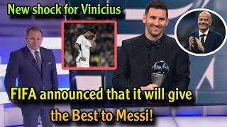  Urgent: FIFA decides to award The Best award to Lionel Messi and a new shock for Vinicius Junior!