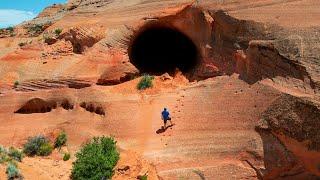 I Found This Cave With Carved Steps On Google Earth Then Hiked To It