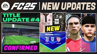 EA FC 25 NEWS | NEW CONFIRMED Title Update #4, Stadiums, Real Faces & More 