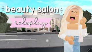 BEAUTY SALON ROLEPLAY! | CUSTOMER AND EMPLOYEE *bloxburg*