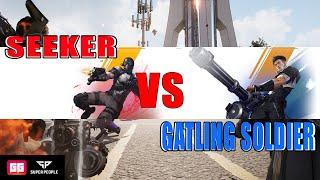 Super People - Seeker vs Gatling Soldier clip part 1