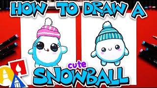 How To Draw A Cute Snowball