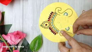 Maa durga Craft ideas |  Diy maa durga wall hanging | Navratri decoration | Maa durga wall decor