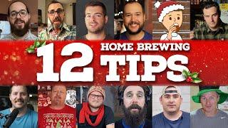 I asked 12 BREWTUBERS for TIPS: Merry 12 Days of Brewmas!