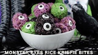 Monster Eyes Rice Krispie Bites by Two Sisters Crafting