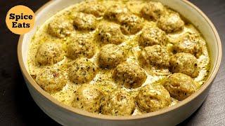 CHICKEN MALAI KOFTA CURRY | CHICKEN MEATBALLS IN WHITE GRAVY | CHICKEN KOFTA