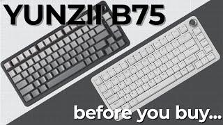 Looking at the YUNZII B75 - Why Is There So Much Confusing Info?