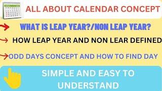 All about Calendar Concept|ShortTrickMaths|RevoClasses