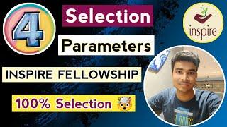 Selection Parameters for INSPIRE Fellowship  || Selection Process || Inspire Chemistry ️