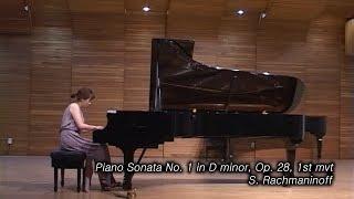 Piano Sonata No. 1 in D minor, Op. 28, 1st mvt / S. Rachmaninoff / (피아니스트 김소원)